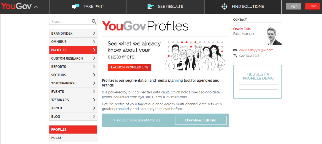 you gov profiles