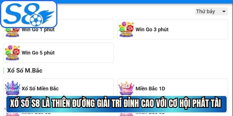 Xổ số S8 là thiên đường giải trí đỉnh cao với cơ hội phát tài nhanh